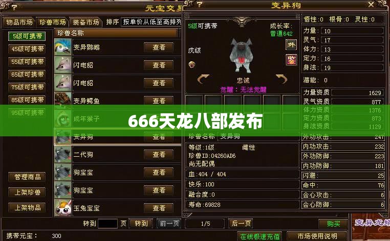 666天龙八部发布