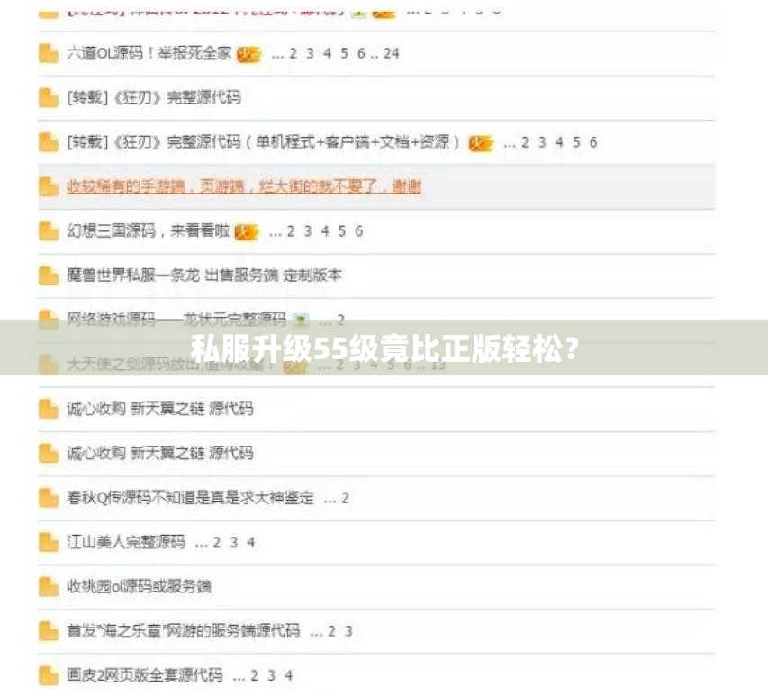 私服升级55级竟比正版轻松？